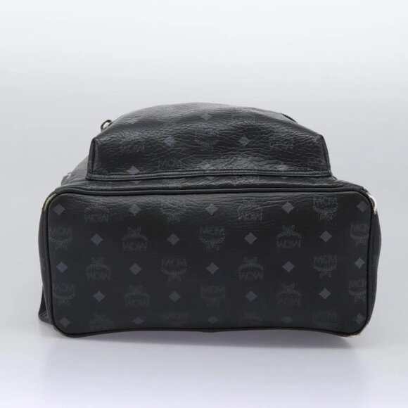 MCM Vicetos Logogram Backpack PVC Black Auth - Picture 7 of 15
